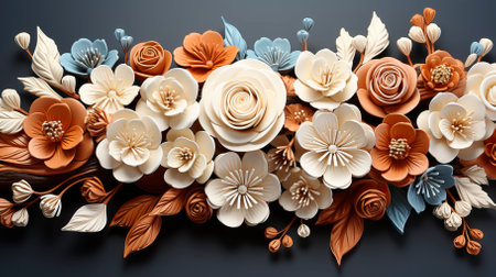 Paush garland design flower garlands background in the style (11)-gigapixel-low res-scale-2 50x.jpegの素材