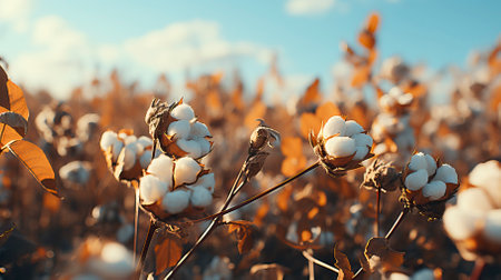 white cotton plant in a field with blue sky wallpaper (7)-gigapixel-low res-scale-2 50x.jpegの素材