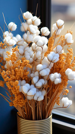 white cotton plant in a field with blue sky wallpaper (55)-gigapixel-low res-scale-2 50x.jpegの素材