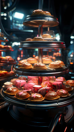 Photorealistic hyperrealistic hyper detailed image of food.  Food Illustrationの素材