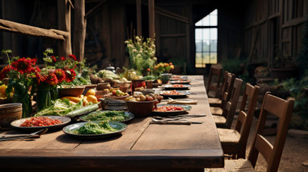 Photorealistic hyperrealistic hyper detailed image of food.  Food Illustrationの素材