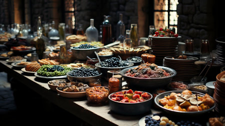 Photorealistic hyperrealistic hyper detailed image of food.  Food Illustrationの素材