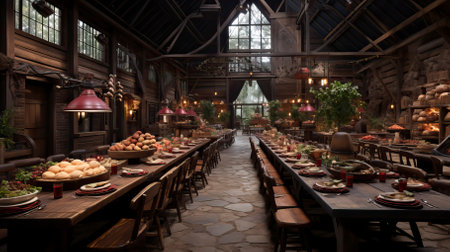 Photorealistic hyperrealistic hyper detailed image of food.  Food Illustrationの素材