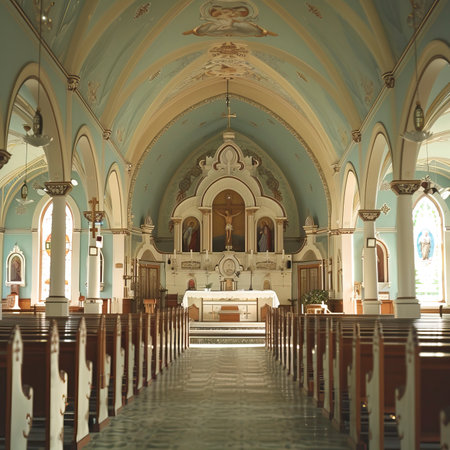 Old Style Church interiorの素材