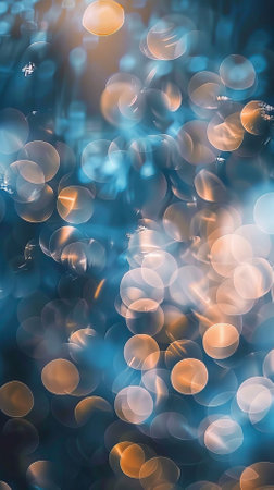 Abstract circular bokeh background of Christmaslight. Festive background.のイラスト素材