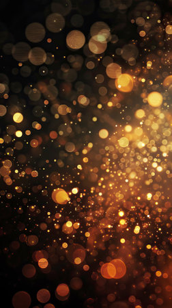 Abstract gold bokeh background. Christmas and New Year concept.のイラスト素材