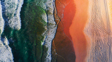 Beautiful beach wallpaperの写真素材