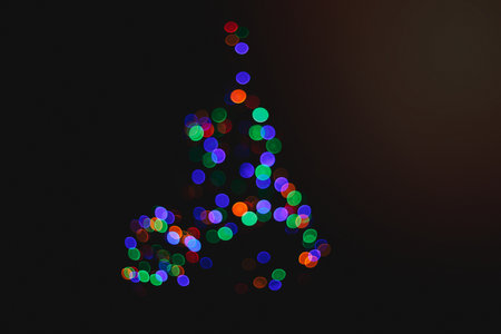 Bokeh the lights of Christmas.の写真素材