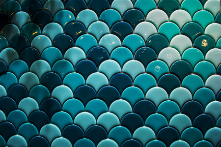 abstract blue geometric backgroundの写真素材