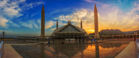 Faisal Masjid Islamabad.のeditorial素材