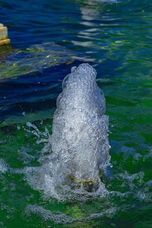 Water Splash at Water Fountain at Garden in Solapur.の写真素材