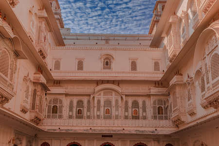 This is the Junagarh Fort located at Bikaner, Rajasthan. Rajasthan the state in India is well known for its royal history.のeditorial素材