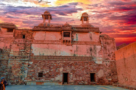 The Great Chittorgarh Fort located in the city of Chittorgarh, Rajasthan.のeditorial素材