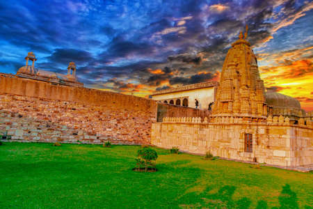 The Great Chittorgarh Fort located in the city of Chittorgarh, Rajasthan.のeditorial素材