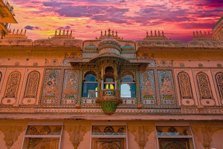 The great fort of Chittorgarh located in the city of Chittorgarh, Rajasthan.のeditorial素材