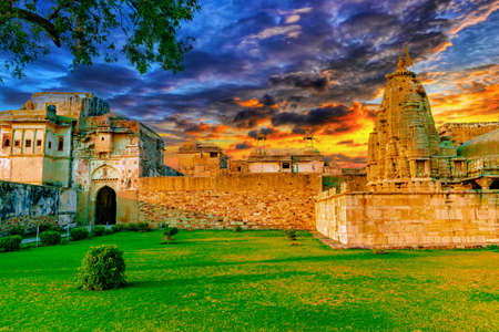 The Great Chittorgarh Fort located in the city of Chittorgarh, Rajasthan.のeditorial素材