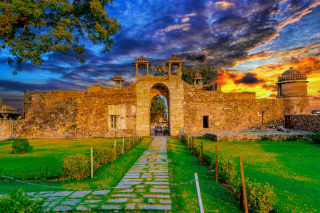 The Great Chittorgarh Fort located in the city of Chittorgarh, Rajasthan.のeditorial素材