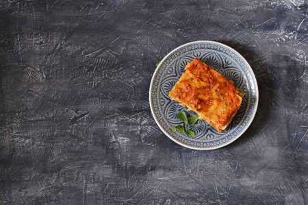Traditional Italian lasagnaの写真素材