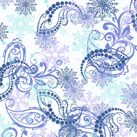 Winter snowflakesのイラスト素材