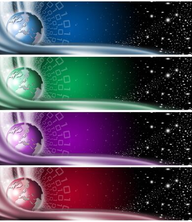 Collection of technological bannersの写真素材