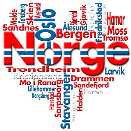 I Love Norge (Norway)の写真素材