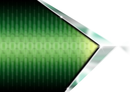 Green and metal geometric business background with reflectionsの写真素材