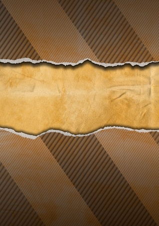 Cracked cardboard vintage background with space for messageの写真素材