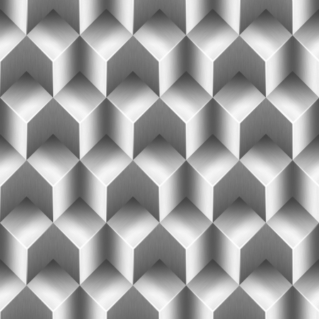 Background to cover or page with metallic geometrical formsの写真素材
