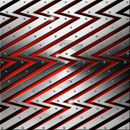 Red futuristic template background with metal lightningsの写真素材