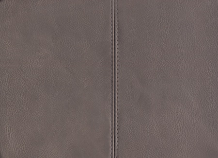 Old gray used leather with center seamの写真素材