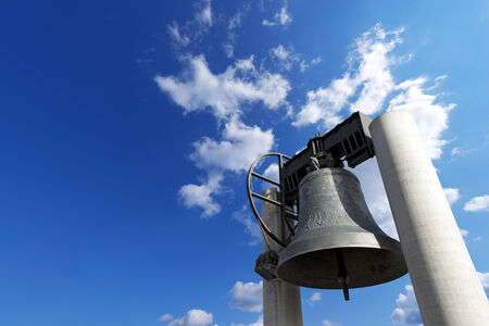 The bell of peace, merged with the guns of the 19 nations That Took part in the First World War - Rovereto, Trento, Italyのeditorial素材