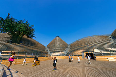 MILAN, ITALY - AUGUST 31, 2015: Zero pavilion at Expo Milano 2015, universal exposition on the theme...