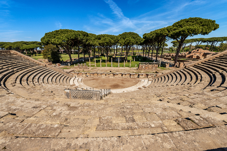 Ostia Antica - The Roman Theatre.のeditorial素材