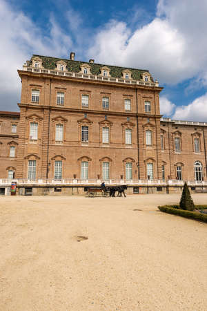TURIN, ITALY - APR 4, 2015: Reggia di Venaria Reale 1658-1679, ancient palace, residences of the Royal House of Savoy. UNESCO world heritage site in Turin, Piedmont, Italyのeditorial素材