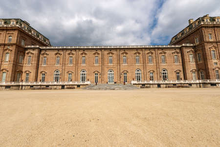 TURIN, ITALY - APR 4, 2015: Reggia di Venaria Reale 1658-1679, ancient palace, residences of the Royal House of Savoy. UNESCO world heritage site in Turin, Piedmont, Italyのeditorial素材