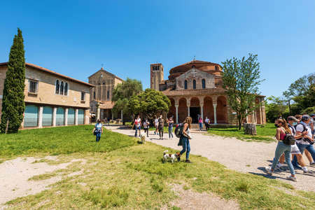 Torcello island, Basilica and Cathedral of Santa Maria Assunta in Venetian-Byzantine style (639) and...