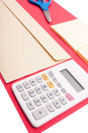Point of view of accounting and financial design as bookkeeping conceptの写真素材