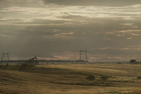 Agriculture and oil extractionの写真素材