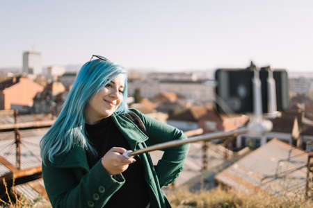 Girl with dimples looking into a camera