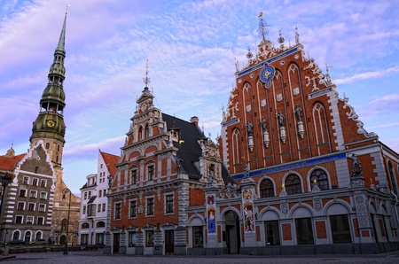 The charm of the capitol of Latvia is doubtless  This square is one of the pearls of Riga のeditorial素材