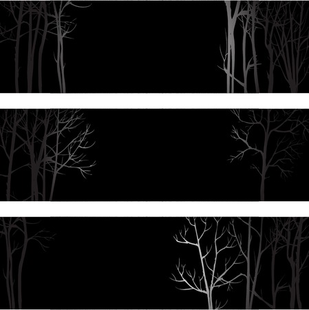 Vector background with trunk of trees, hand drawn vector illustrationのイラスト素材