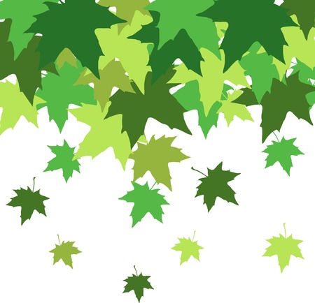 abstract background with leaves of maple, vector illustrationのイラスト素材