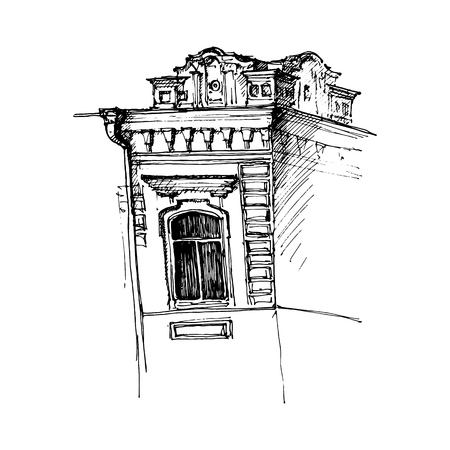 window of mansionの写真素材