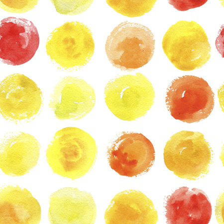 Seamless pattern with watercolor spotsの写真素材