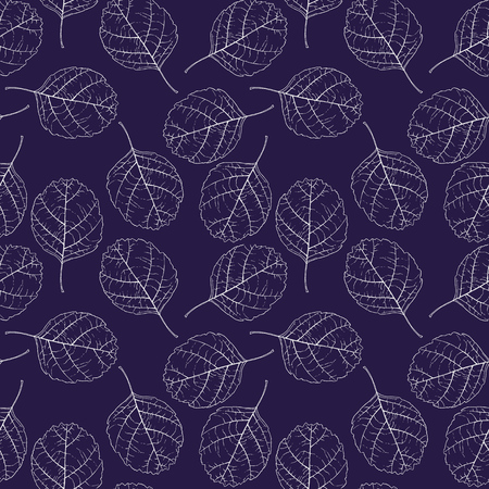 seamless vector pattern with leavesの写真素材