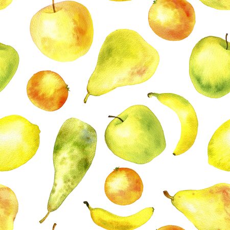 seamless pattern with fruitsの写真素材