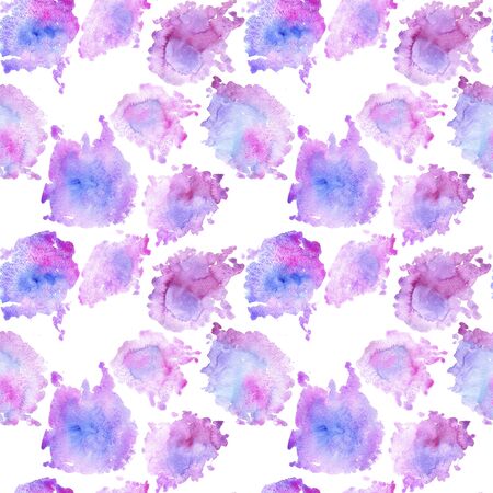 watercolor pink and violet background, paint stainの写真素材