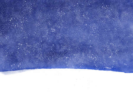 winter background with blue sky and snowの写真素材