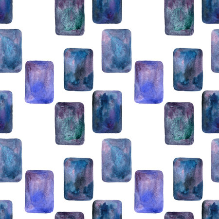 watercolor drawing seamless patternの写真素材