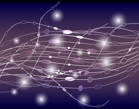 Mechanical abstract background - vector illustration on blue backgroundのイラスト素材